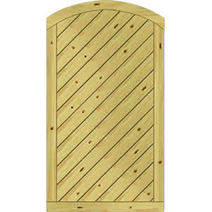 Dichtzaun Lyon 100x180/165 cm Tür geschlossen KDI 100 x 180/165 cm Tür geschlossen | KDI