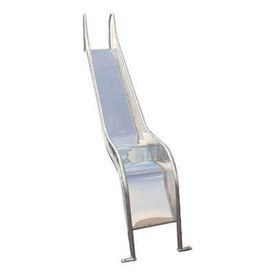Metallrutsche mit Edelstahlrutschbelag Länge 290 cm für 150 cm Podesthöhe 