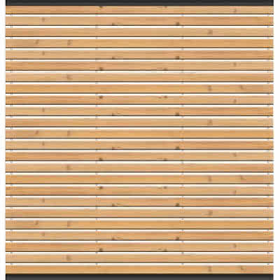 Nizza Steckzaun 180 x 180 cm aus Rhombusprofilen, Thermo-Kiefer 180x180 cm | Thermo-Kiefer