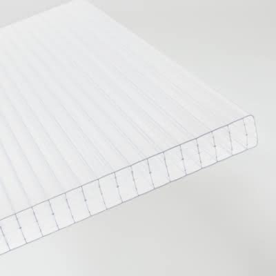 Polycarbonat Doppelstegplatten X-Struktur 32 mm 1250X3500 mm opal-weiß opal-weiß | 3500 mm