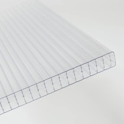 Polycarbonat Doppelstegplatten X-Struktur 32 mm 1250X3000 mm klar klar | 3000 mm