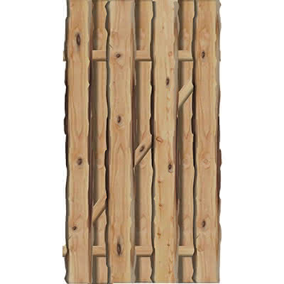 Sichtschutz Ponderosa Tür 100x180 cm Lärche gehobelt naturbelassen 100 x 180 cm Tür | Lärche natur gehobelt