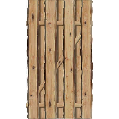 Sichtschutz Ponderosa Tür 100x180 cm Lärche sägerau naturbelassen 100 x 180 cm Tür | Lärche natur sägerau