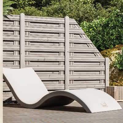 Sichtschutzzaun Kirn Grau 180 x 180 cm 180x180 cm