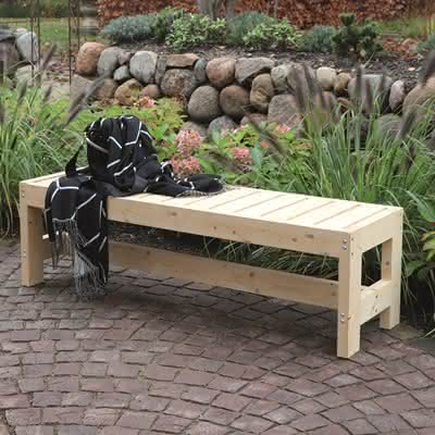 Gartensitzbank Stanford, Fichte naturbelassen naturbelassen