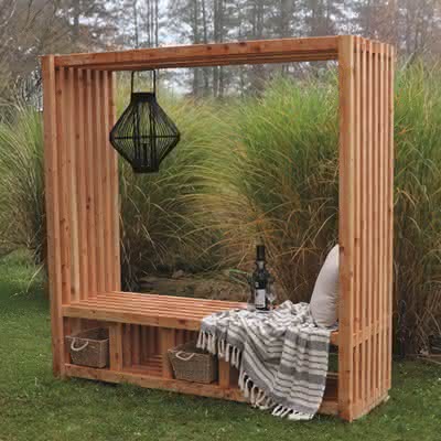 Sitzlaube Oxford Lärche/Douglasie naturbelassen 