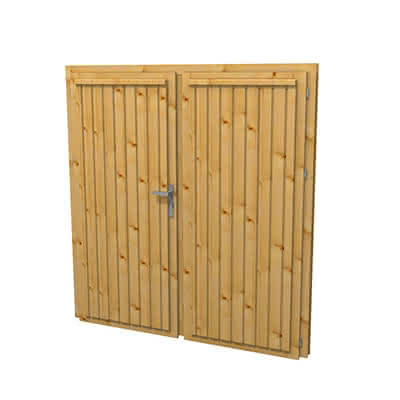 Gartenhaus-Tür T 61, 180 x 190 cm, DIN links, für 28 mm BB T 61 DIN li | 28 mm