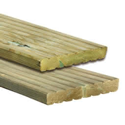 Terrassen-Sets günstig aus 27x145 mm Kiefer kesseldruckimprägniert genutetes Profil 