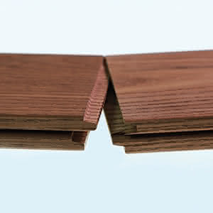 Terrassendiele Thermo-Esche 20x115 mm, glattes Profil 