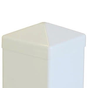 Joda® Pfostenkappe Pyramide Weiß für Vierkantpfosten Pyramide, vierkant | Uno Weiss