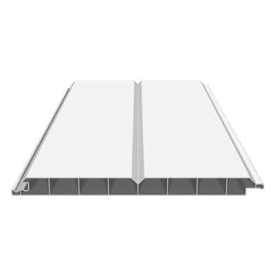 Verkleidungsprofil 17 x 200 mm mit V-Fuge 6000 mm lang in Weiß 