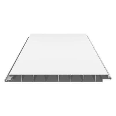 Verkleidungsprofil 17 x 200 mm ohne V-Fuge 6000 mm lang in Weiß 