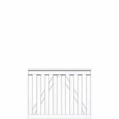 Vorgartenzaun Granada 100 x 80 cm Garten Pforte Fichte Grauweiß, inklusive Beschlag Pforte ca. 100 x 80 cm | Fichte Grauweiß