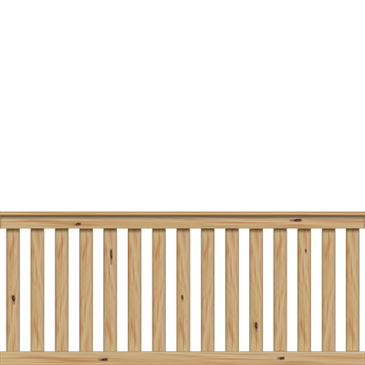 Vorgartenzaun Granada 190 x 80 cm Gartenzaun Lärche/Douglasie Zaunelement ca. 190 x 80 cm | Lärche/Douglasie