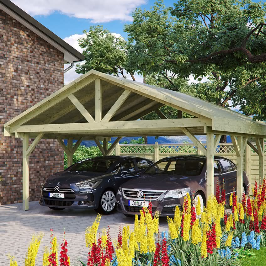 Carport Holz Bausatz 605x500 Cm