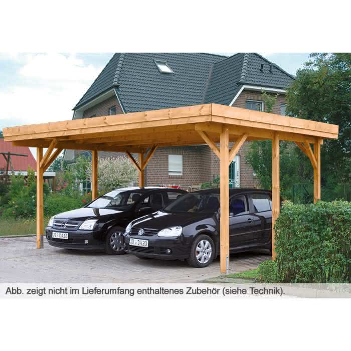 Doppelcarport Mit Stahltrapezplatten 604x510 Cm