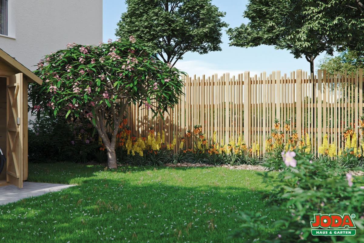 Staketenzaun moderner Lattenzaun
