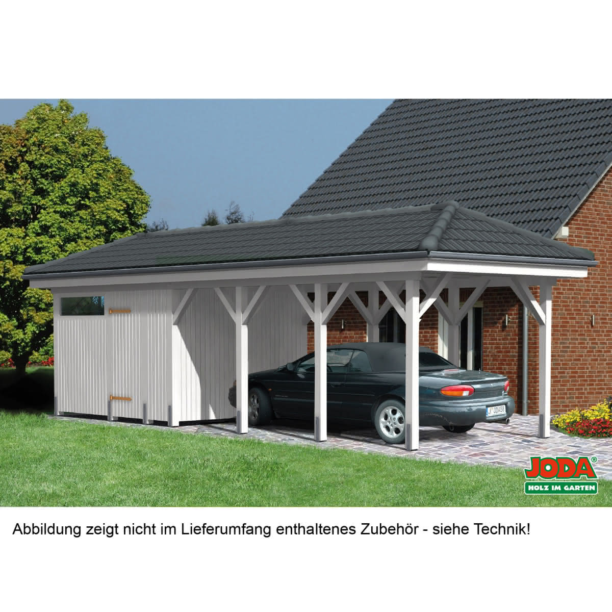 Carport Schmal Mit Walmdach DIY Bausatz