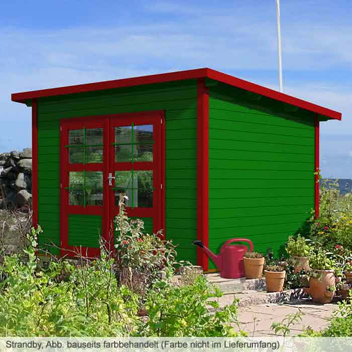 Gerätehaus mit Pultdach aus Holz