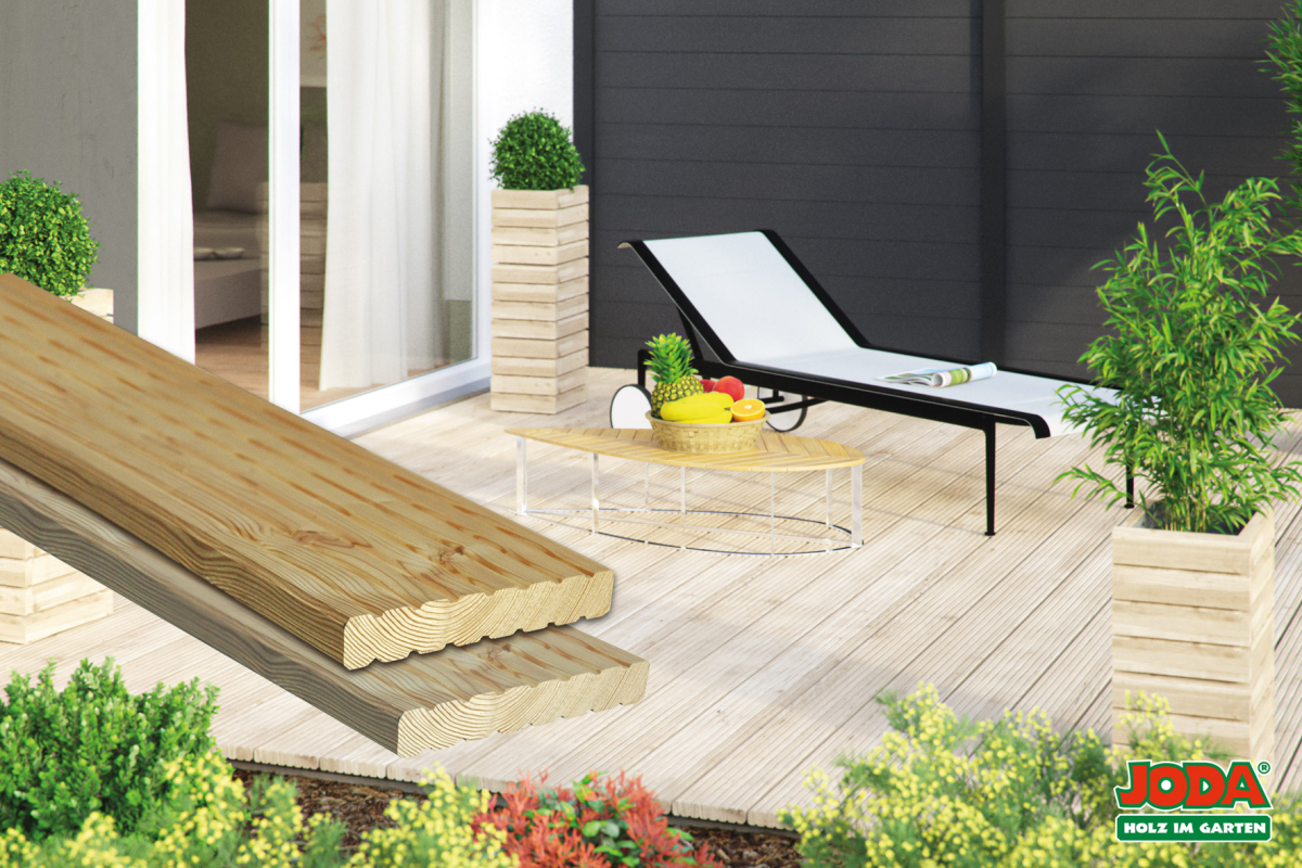 Terrassendiele Sib. Lärche 27 x 145 mm