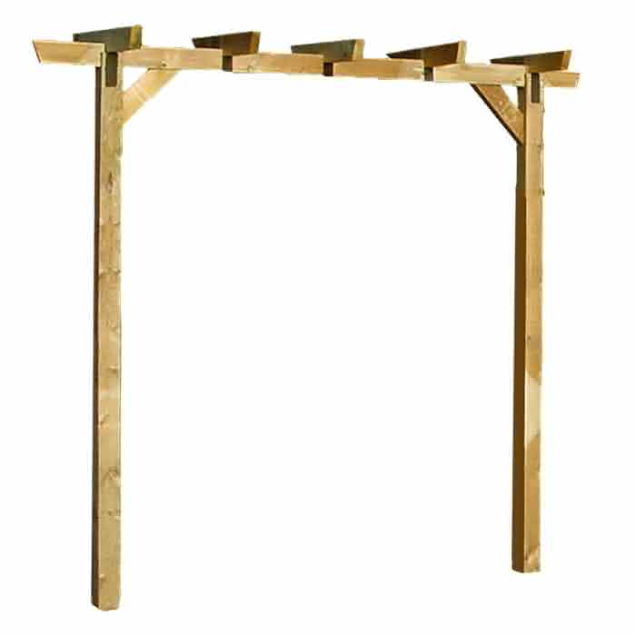 Holz Pergola KomplettBausatz. 3 Pfosten