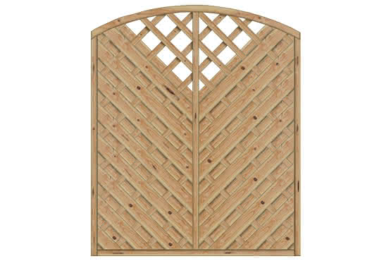 Sichtschutz Sontegro 150x180/161 cm mit Rankgitter Lärche naturbelassen 150 x 180/161 cm mit Rankgitter | Lärche naturbelassen