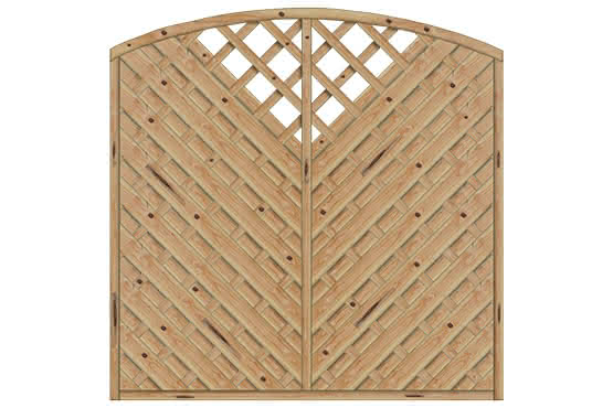 Sichtschutz Sontegro 180x180/161 cm mit Rankgitter Lärche naturbelassen 180 x 180/161 cm mit Rankgitter | Lärche naturbelassen