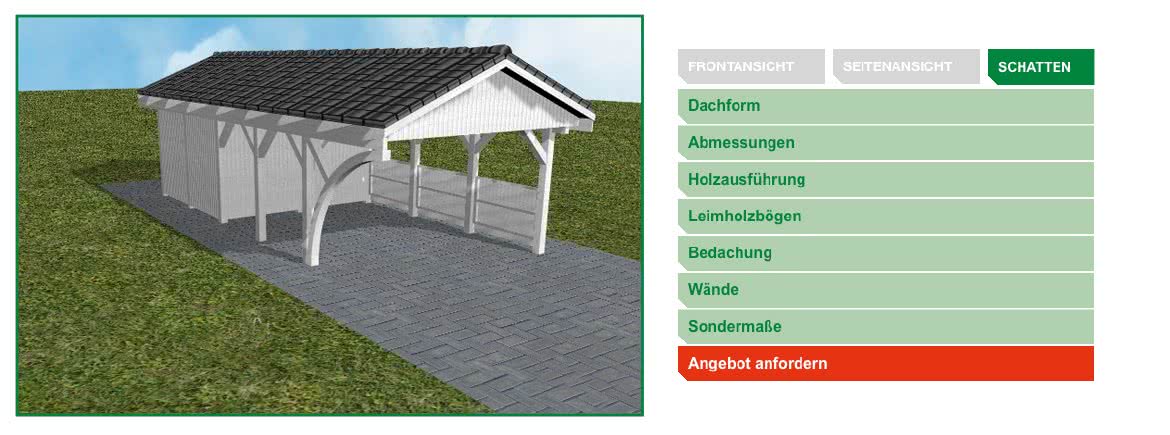 Joda Lineshop Carport Gartenhaus Sichtschutz & Holz