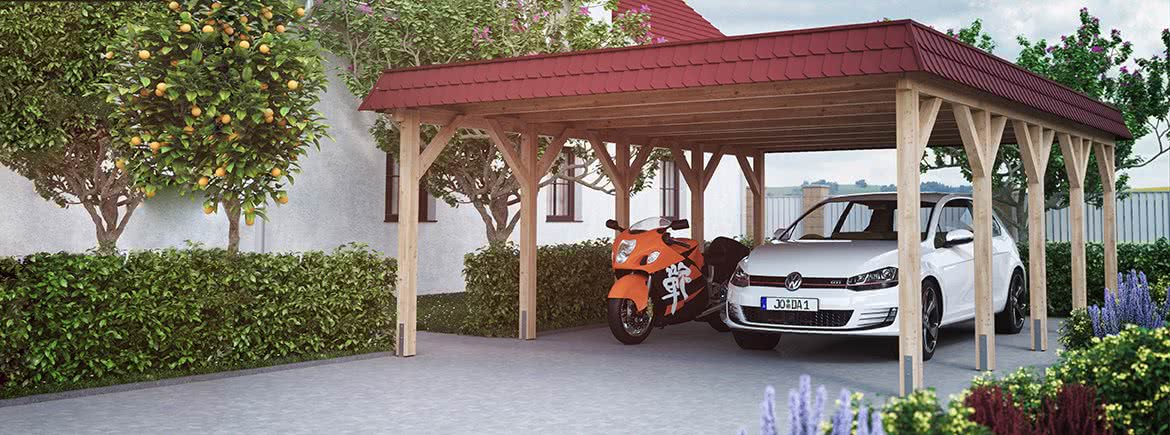 Joda Lineshop Carport Gartenhaus Sichtschutz Holz