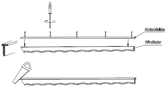 Aufbau eines Blockbohlenhauses: Montage der Ortgangbretter