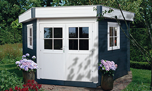 Gartenhütte Lund mit Flachdach