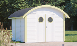 Gartenhaus Rerik mit Tonnendach