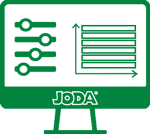 Ein Computerbildschirm auf dem der Terrassenkonfigurator von Joda® verwendet wird Ein Computerbildschirm auf dem der Terrassenkonfigurator von Joda® verwendet wird